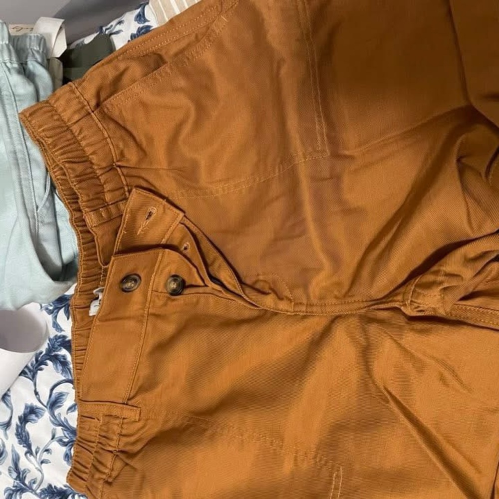 Wonderly High Waist Women’s Shorts — Rust Brown